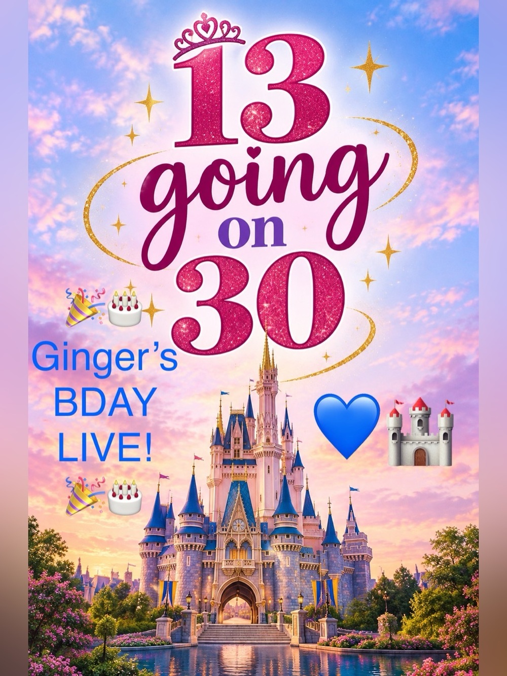 “13 Going on 30" Birthday Poster